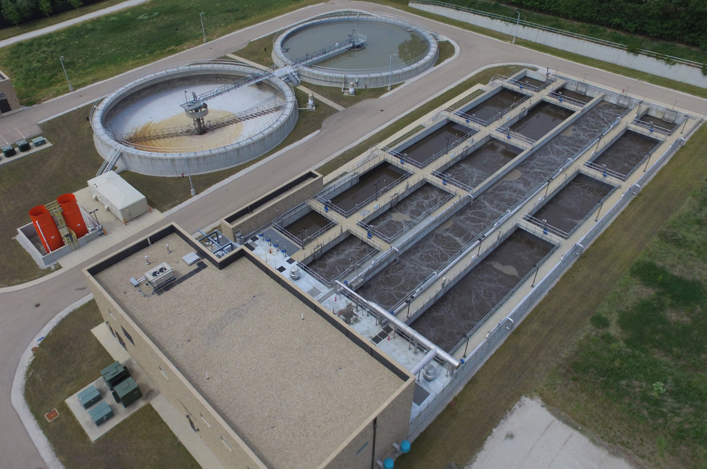 Fox Metro Water Reclamation Aeration Tanks