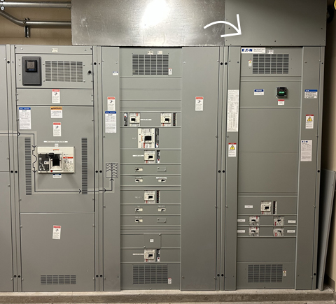 New Switchboard to Support the Electrical Needs for the Vertical Expansion